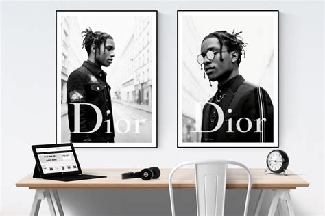 asap rocky dior poster framed